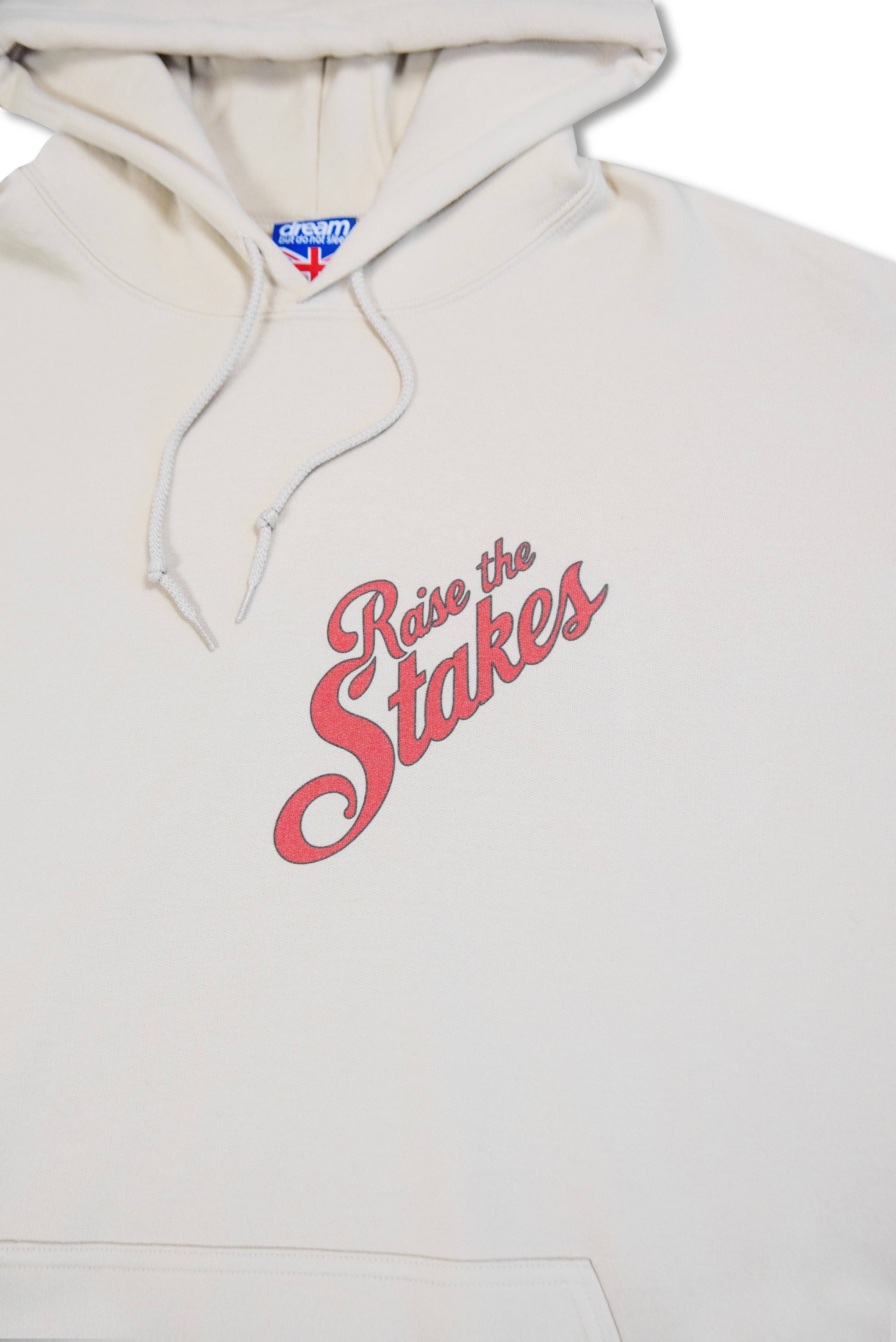 Hoodie in Sand with Raise The Stakes Roulette Print-4